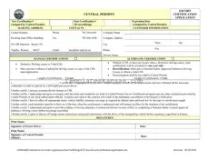 Kansas Escort Certification Template